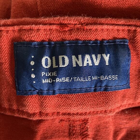 Old Navy Orange Stretch Pixie Pants, Size 0 - Picture 4 of 5